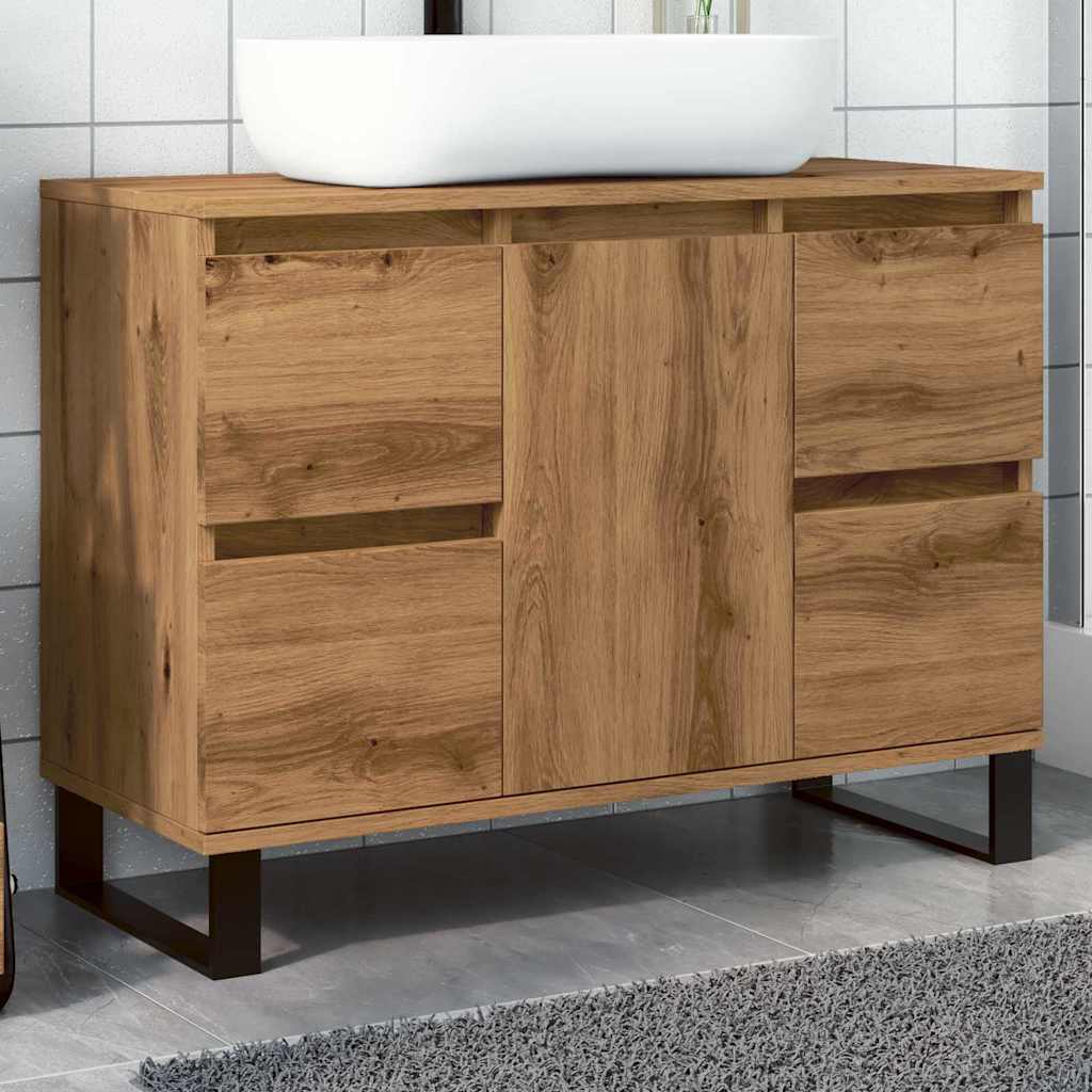 Vannas istabas skapis, ozola koka, 80x33x60cm, koks