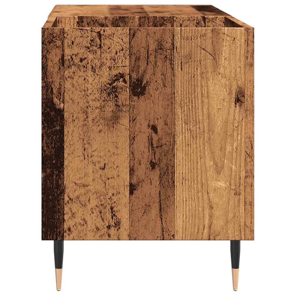 Vinilinių plokštelių spintelė, medienos, 84,5x38x48cm, mediena