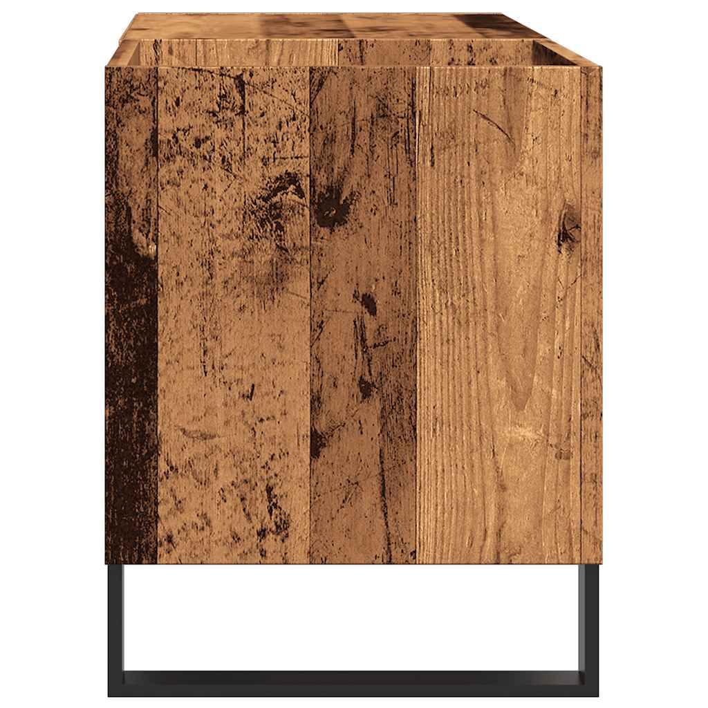 Vinilinių plokštelių spintelė, medienos, 84,5x38x48cm, mediena
