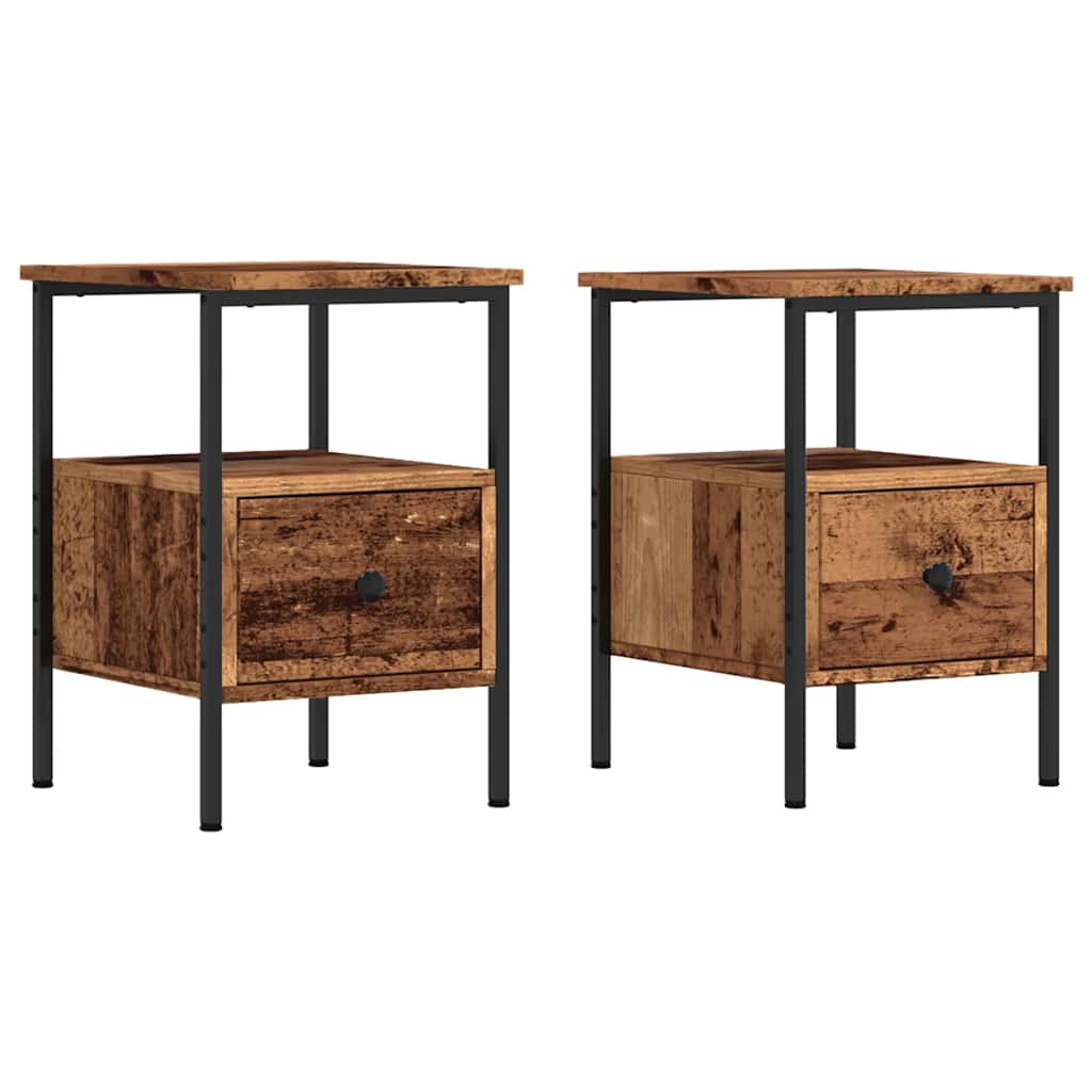 Bedside tables, 2 pcs., wood, 34x36x50cm, wood