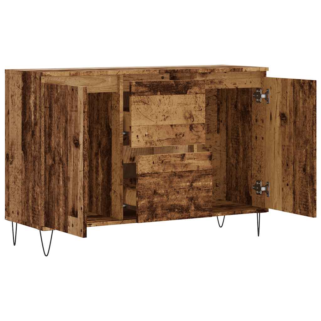 Sānu skapītis, koka, 104x35x70cm, apstrādāta koksne
