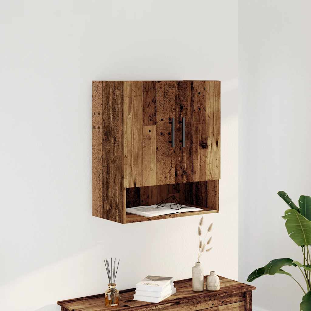 Sienas skapis Old Wood 60x31x70 cm Inženierijas koksne