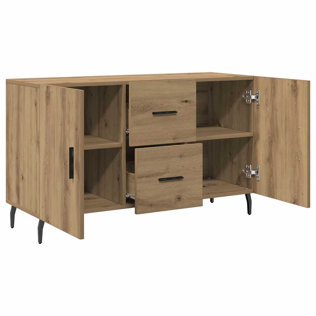 Sideboard, artisan oak, 100x36x60cm, engineered wood