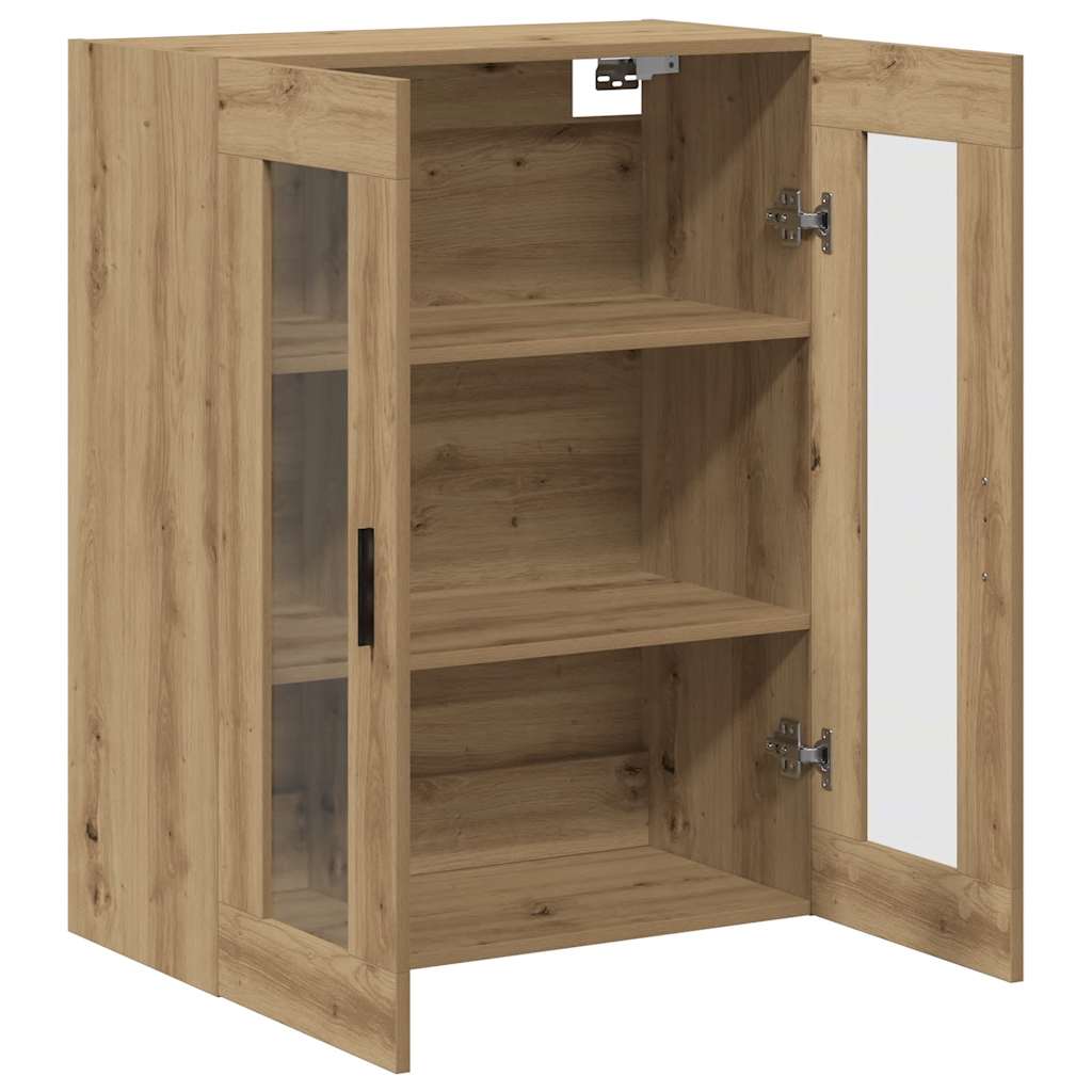 Wall-mounted cabinet, artisan oak, 69.5x34x90cm