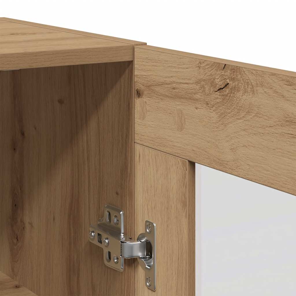 Wall-mounted cabinet, artisan oak, 69.5x34x90cm