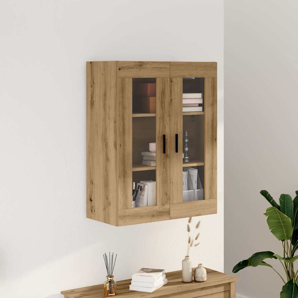 Wall-mounted cabinet, artisan oak, 69.5x34x90cm