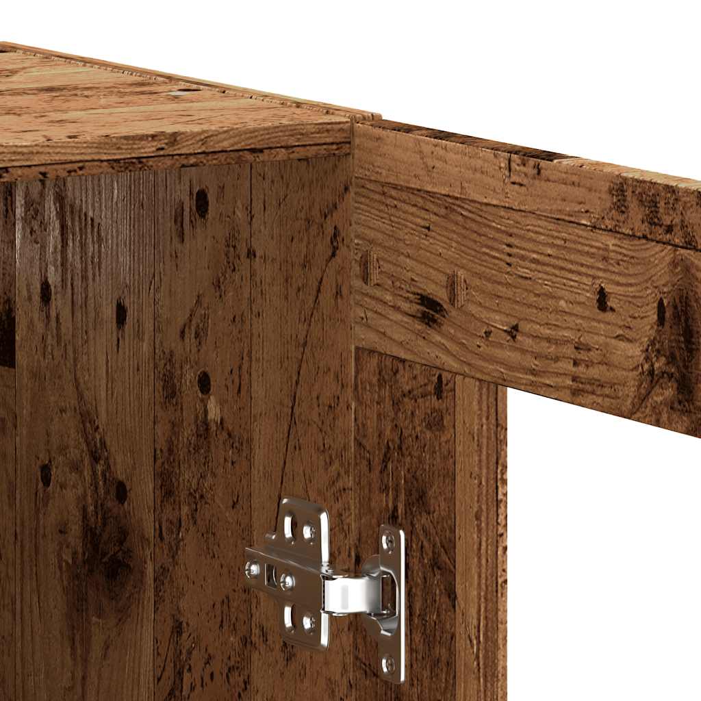 Sideboard, black, 69.5x34x90cm, engineered wood
