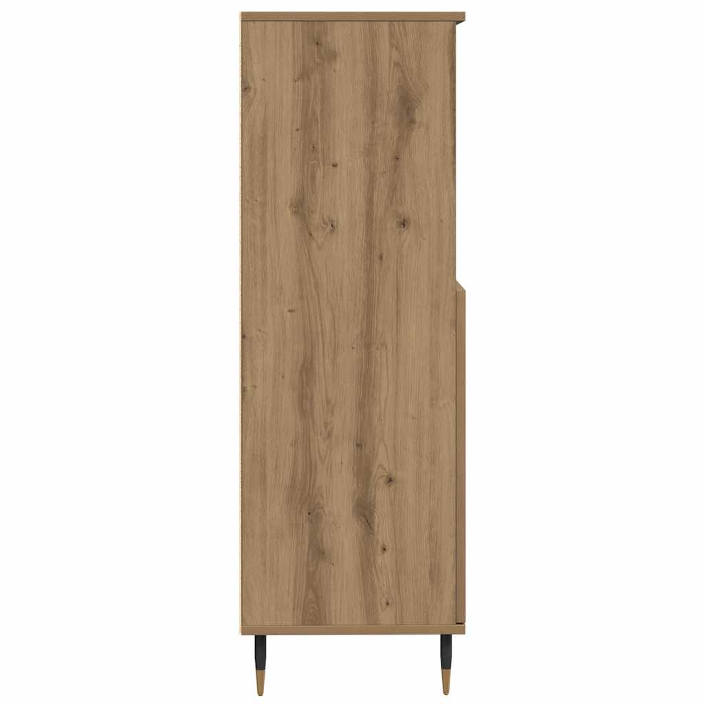 Chest of drawers, artisan oak colour, 60x36x110cm, engineered wood
