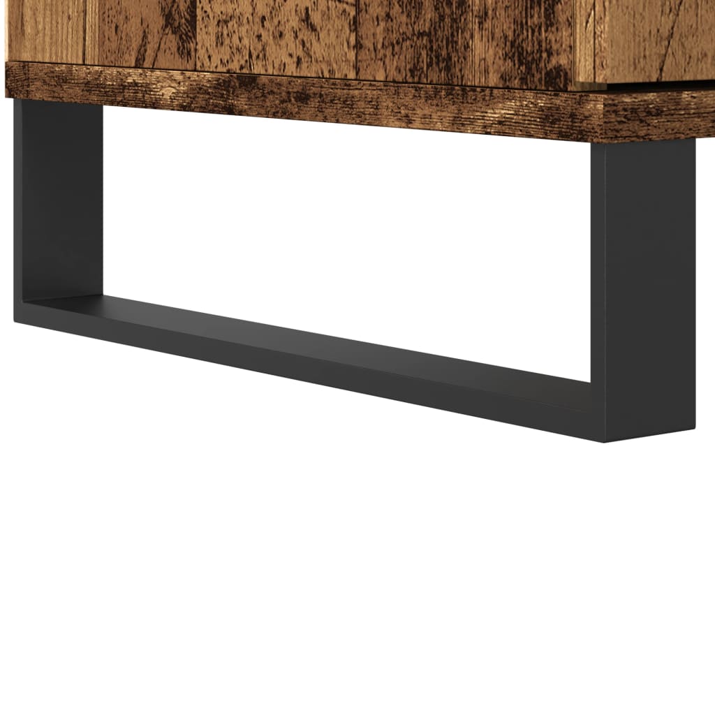 Chest of drawers, distressed wood, 60x36x110cm, treated wood
