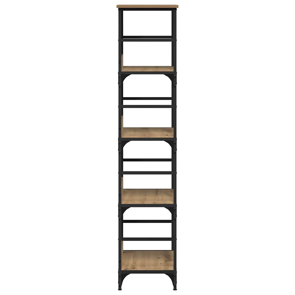 Bookcase, artisan oak, 50x33x153cm, engineered wood