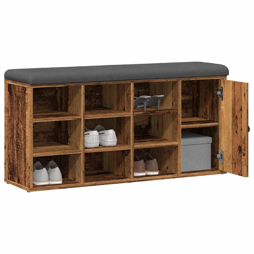 Apavu soliņš Old Wood 102x32x50 cm, inženierijas koksne