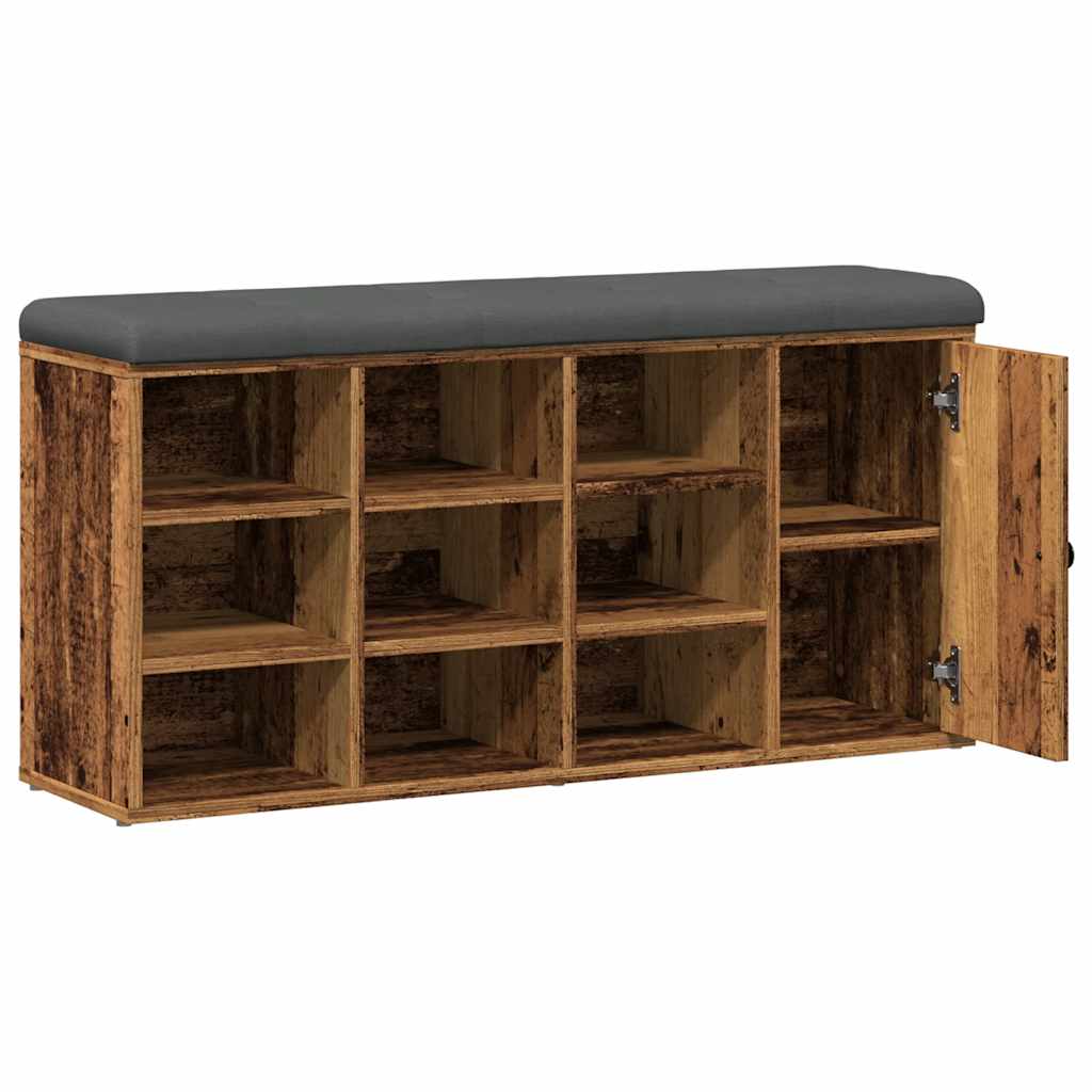 Apavu soliņš Old Wood 102x32x50 cm, inženierijas koksne