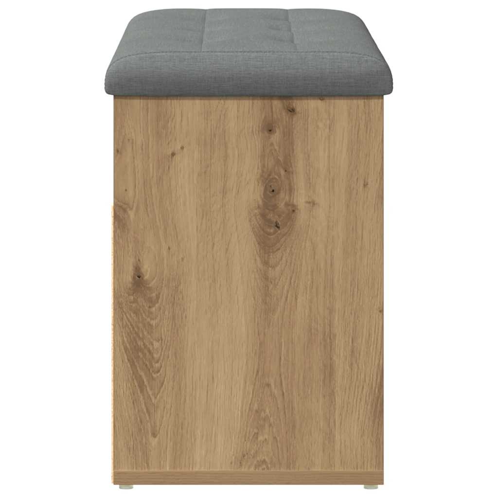 Shoe bench Artisan oak 82x32x45.5 cm engineered wood
