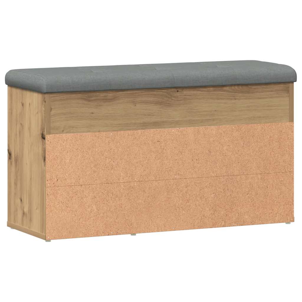 Shoe bench Artisan oak 82x32x45.5 cm engineered wood
