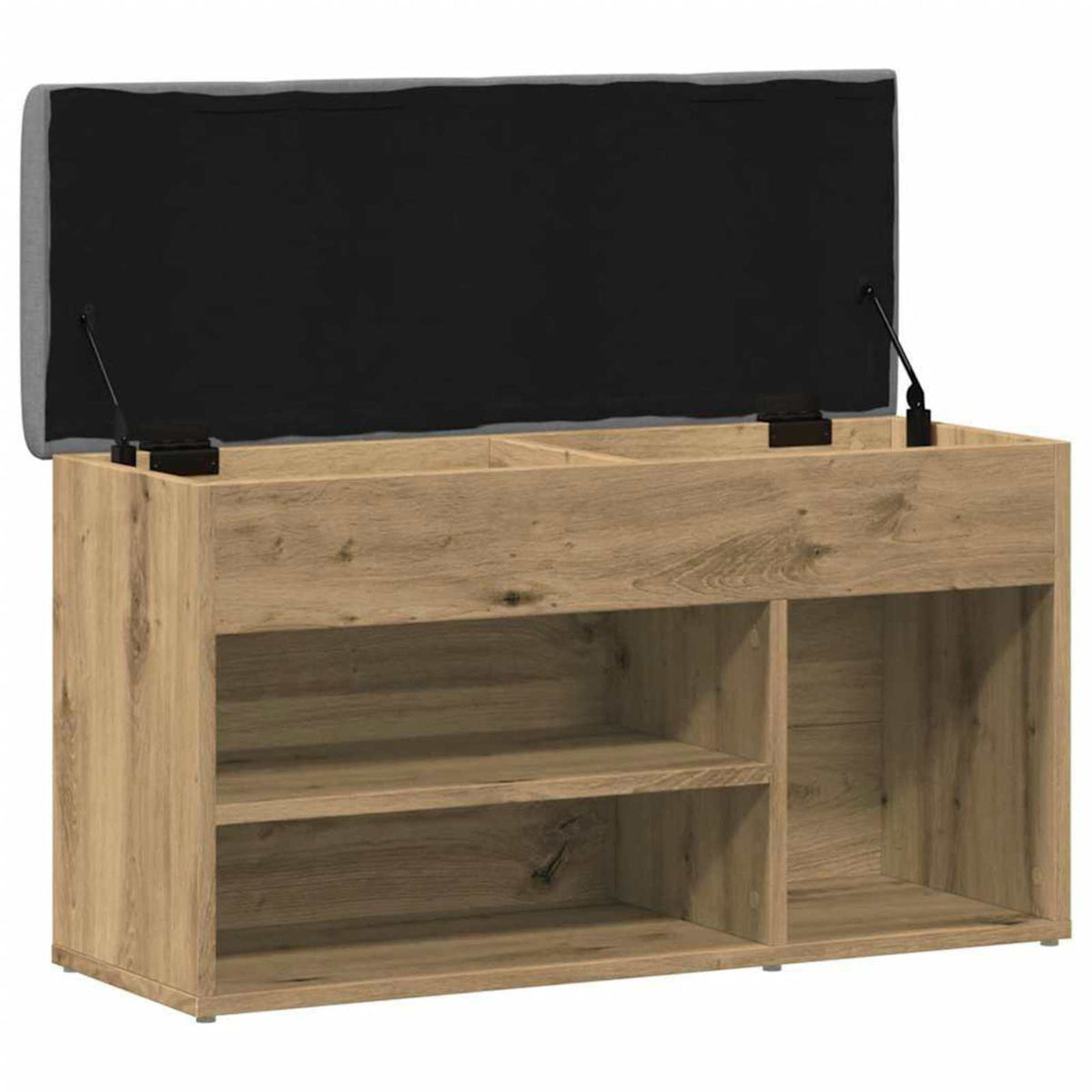 Shoe bench Artisan oak 82x32x45.5 cm engineered wood