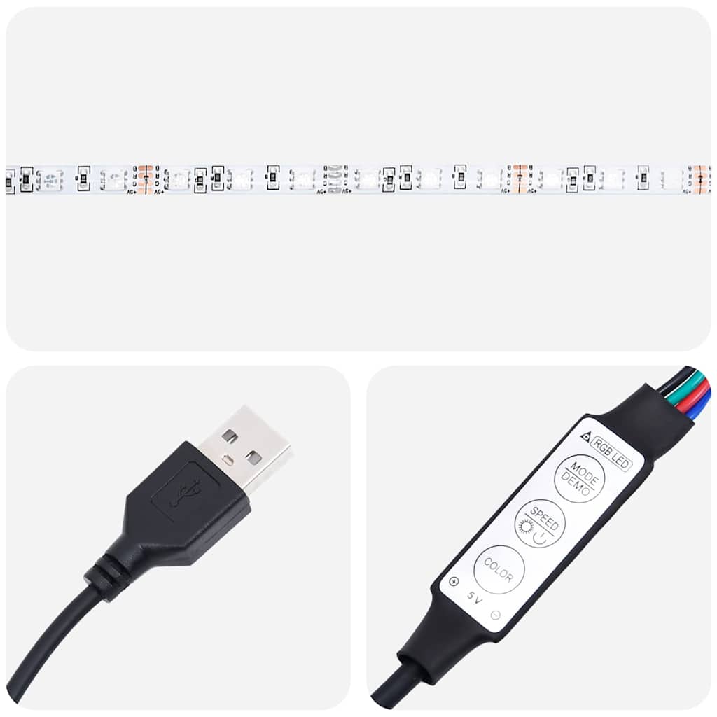 Naktinės spintelės su LED, 2vnt., artisano, 35x39x55cm, mediena