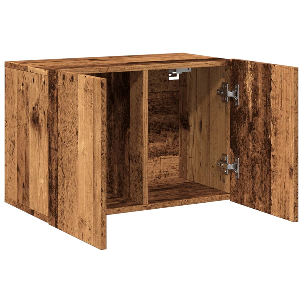 Wall-mounted TV cabinet, wood, 60x30x41cm