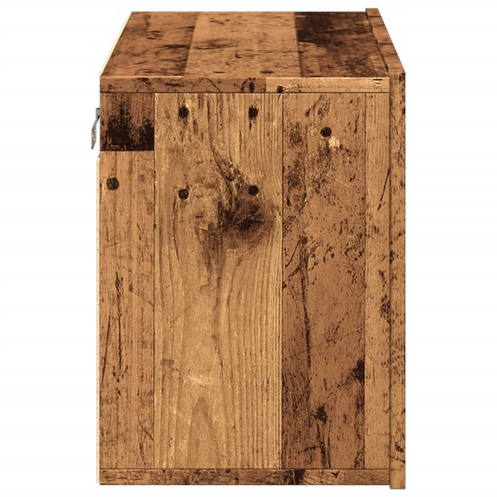 Wall-mounted TV cabinet, wood, 60x30x41cm