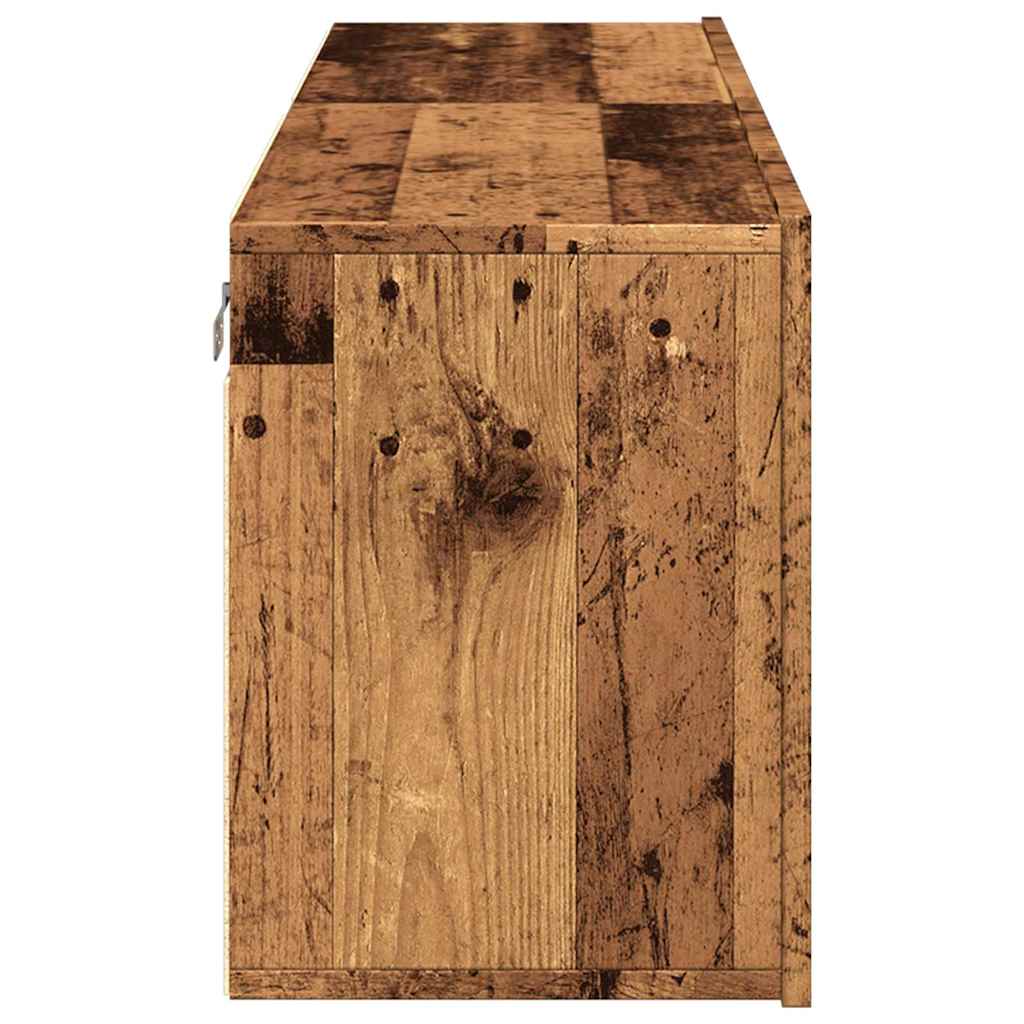 Prie sienos montuojamos TV spintelės, 2vnt., medžio, 60x30x41cm