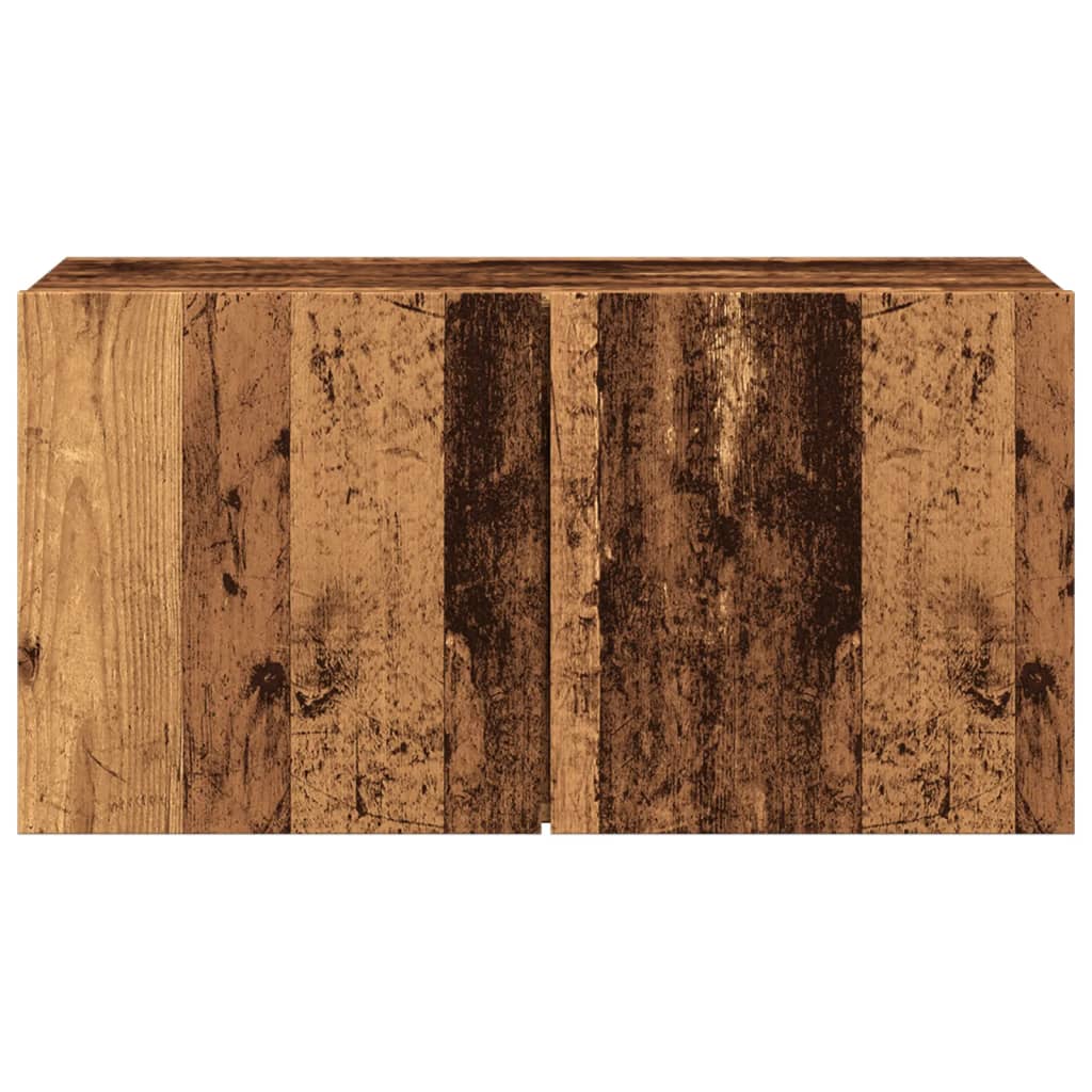 Wall-mounted TV cabinet, wood, 80x30x41cm
