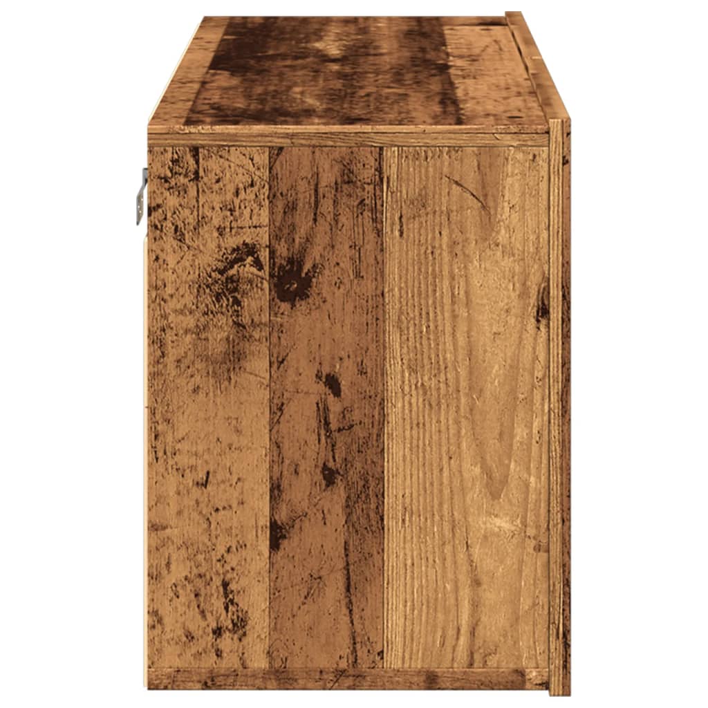 Wall-mounted TV cabinet, wood, 80x30x41cm