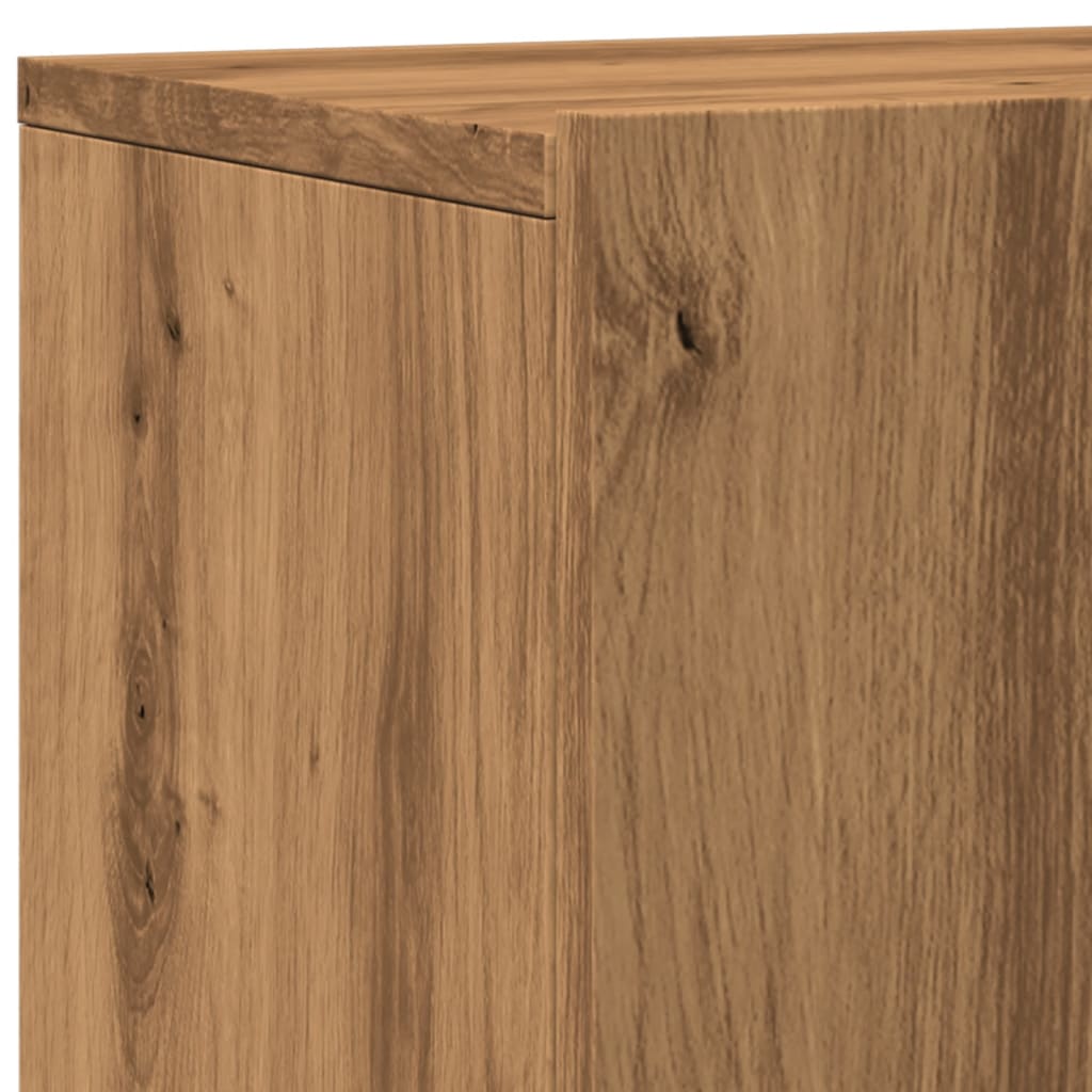 Wall TV cabinets, 2 pcs., artisan oak, 80x30x41cm