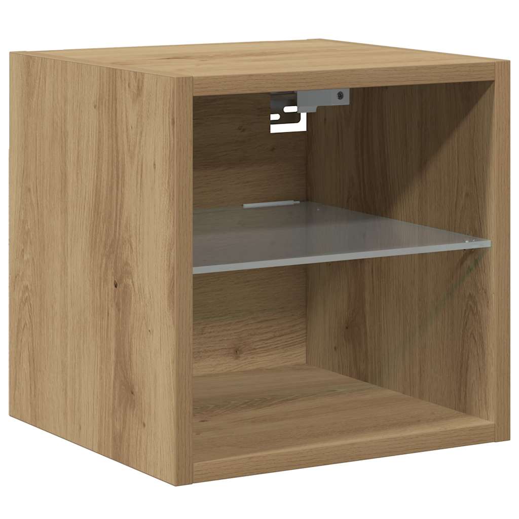 Sieninė TV spintelė su LED lemputėmis, artisano, 30x28,5x30cm