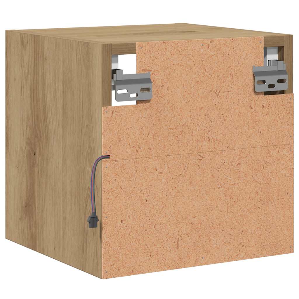 Sieninė TV spintelė su LED lemputėmis, artisano, 30x28,5x30cm