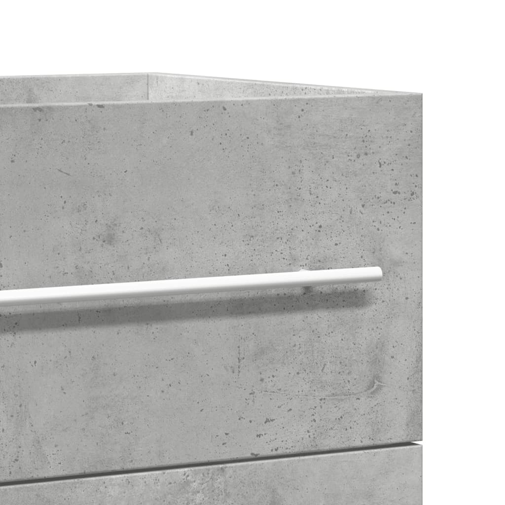 Spintelė praustuvui, betono pilka, 80x38,5x48cm, mediena
