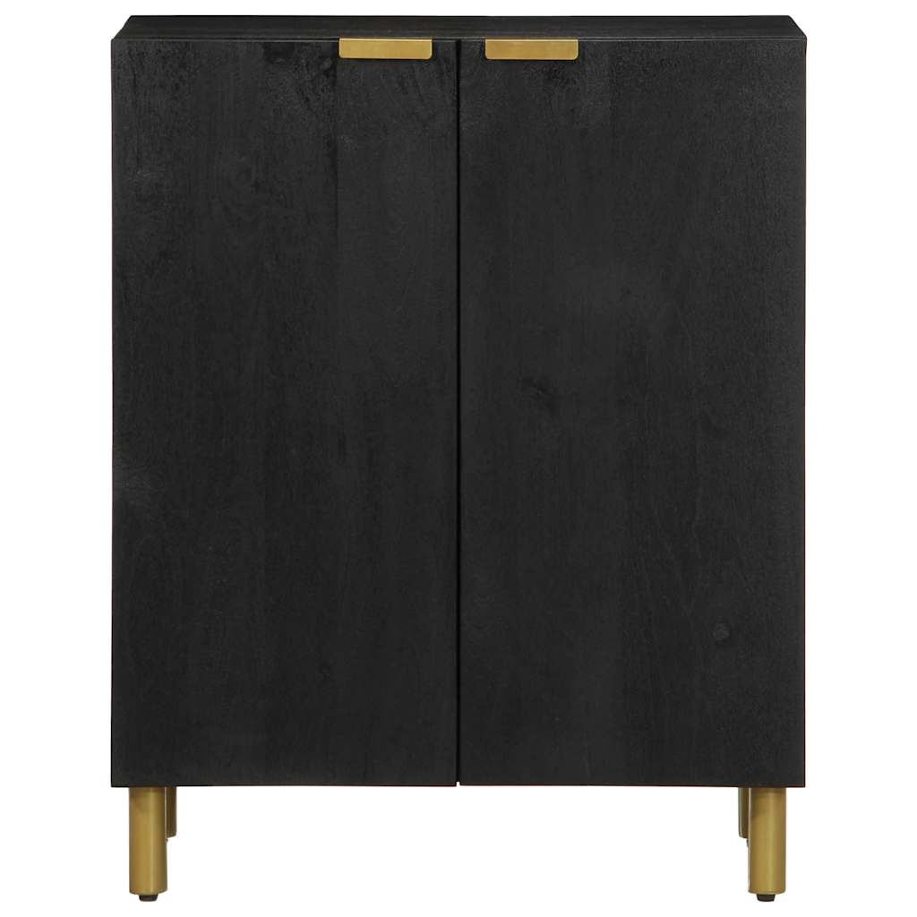 melns skapis 60x33x75 cm inženierijas koksne