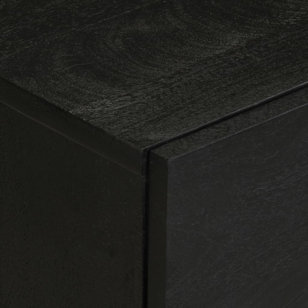 Spintelė prie lovos Juoda 50x33x62 cm Inžinierinė mediena
