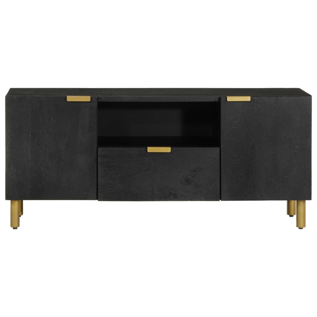televizoriaus spintelė juoda 105x33x46 cm Engineered Wood
