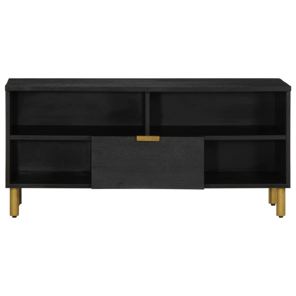 televizoriaus spintelė Juoda 100x33x46 cm Engineered Wood
