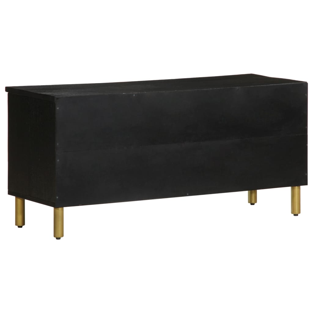 televizoriaus spintelė Juoda 100x33x46 cm Engineered Wood