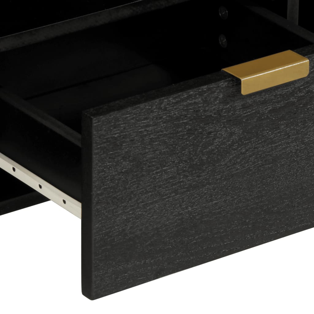 televizoriaus spintelė Juoda 100x33x46 cm Engineered Wood