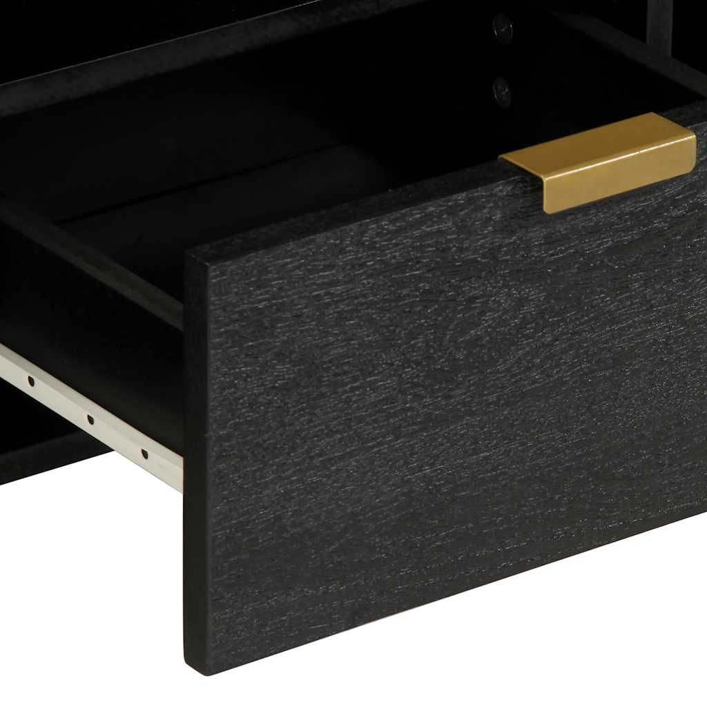 televizoriaus spintelė Juoda 100x33x46 cm Engineered Wood