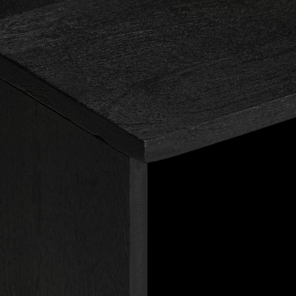 TV skapītis melns 100x33x46 cm inženierijas koks