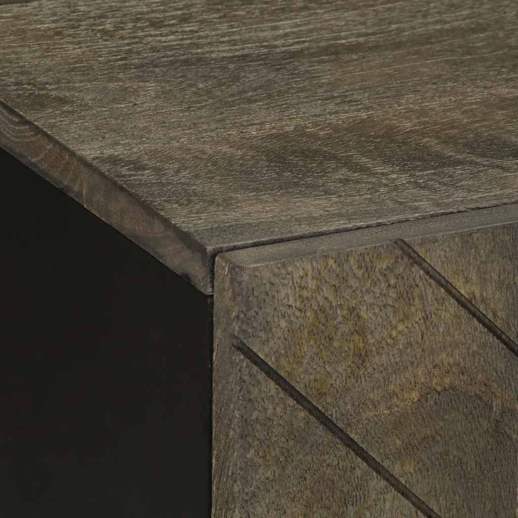 Televizoriaus spintelė, juoda, 105x33x46cm, mango masyvas