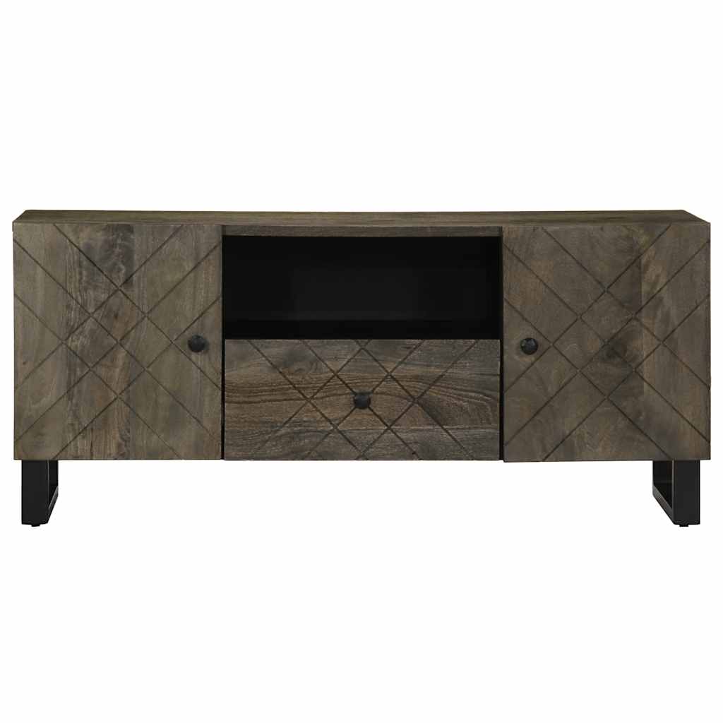 Televizora skapītis, melns, 105x33x46cm, mango masīvkoks