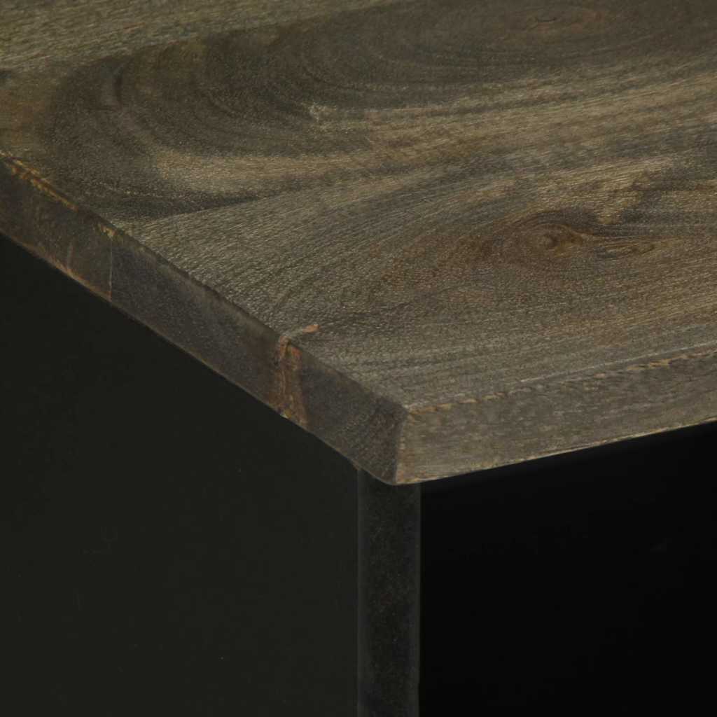 Televizora skapītis, melns, 100x33x46cm, mango masīvkoks