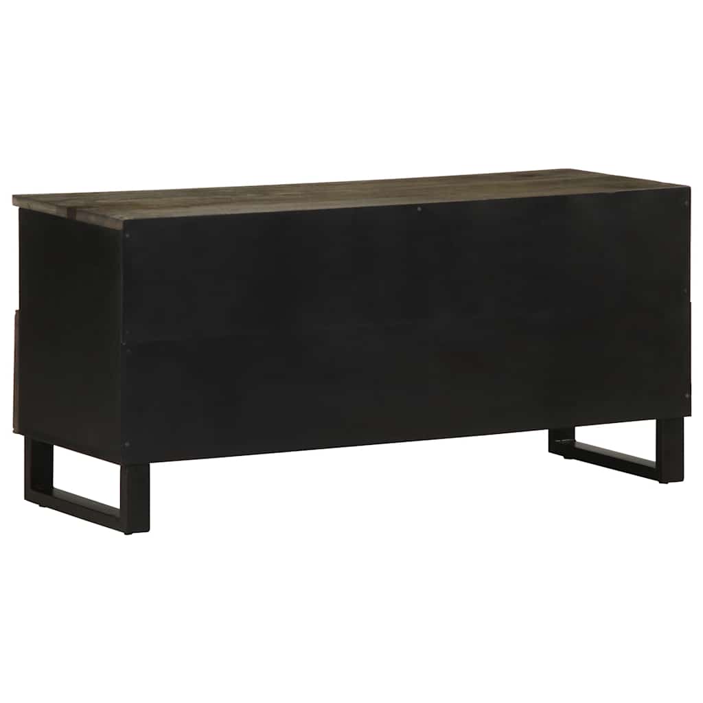 Televizora skapītis, melns, 100x33x46cm, mango masīvkoks