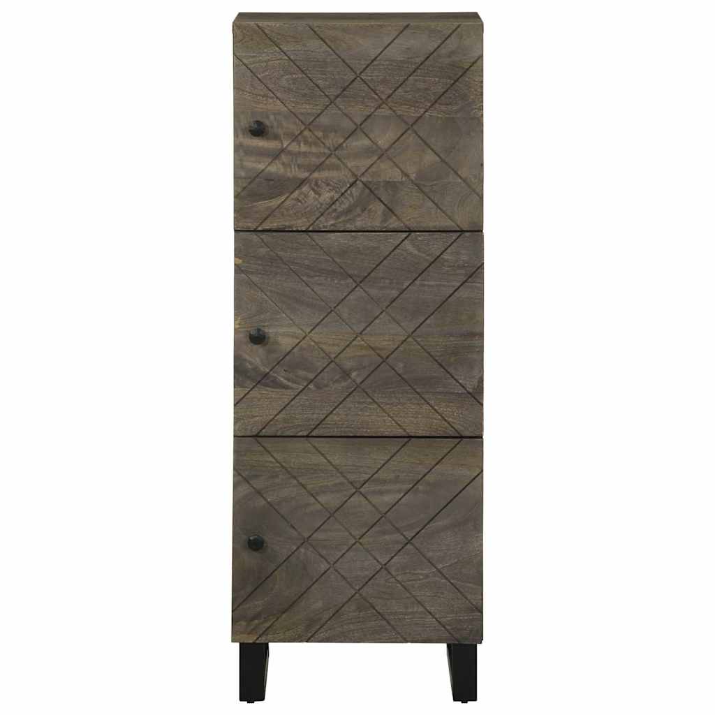 Kumode, melnā krāsā, 40x33x110cm, masīva mango koksne