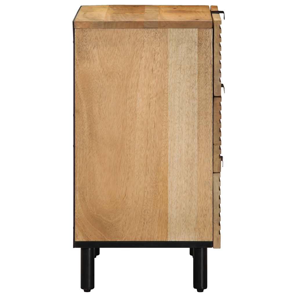 Spintelė prie lovos Ruda 50x33x60 cm Medžio masyvo Mango