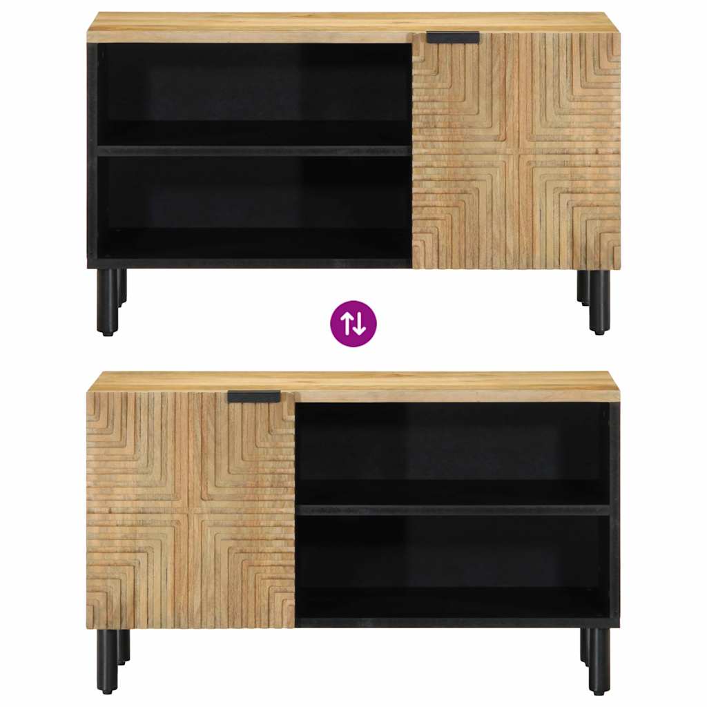 TV skapītis Brūns 80x31,5x46 cm Masīvkoks Mango