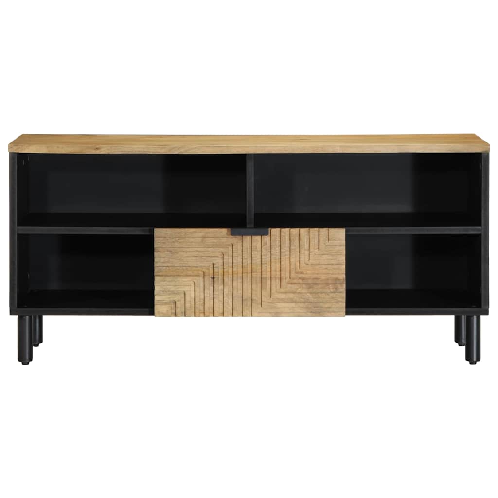 televizoriaus spintelė Ruda 100x33x46 cm Medžio masyvo Mango
