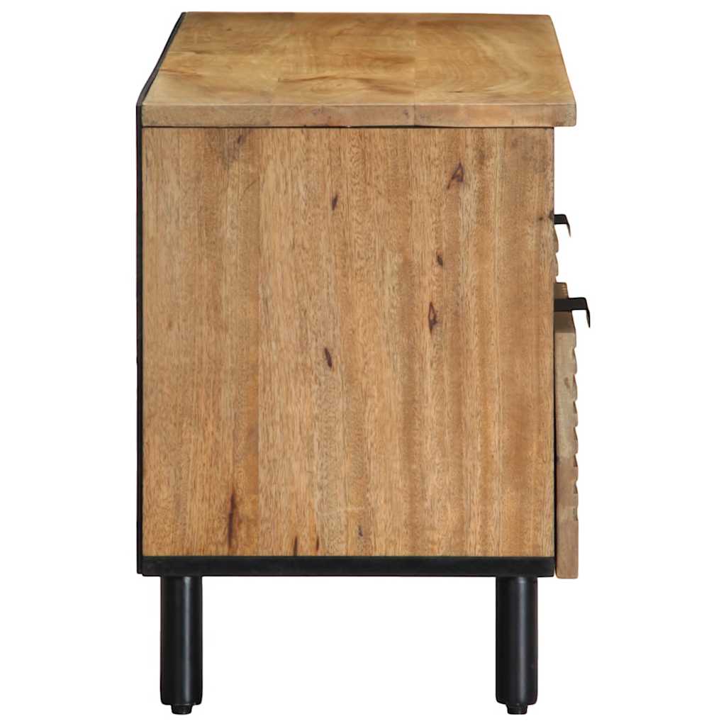 televizoriaus spintelė Ruda 100x33x46 cm Medžio masyvo Mango