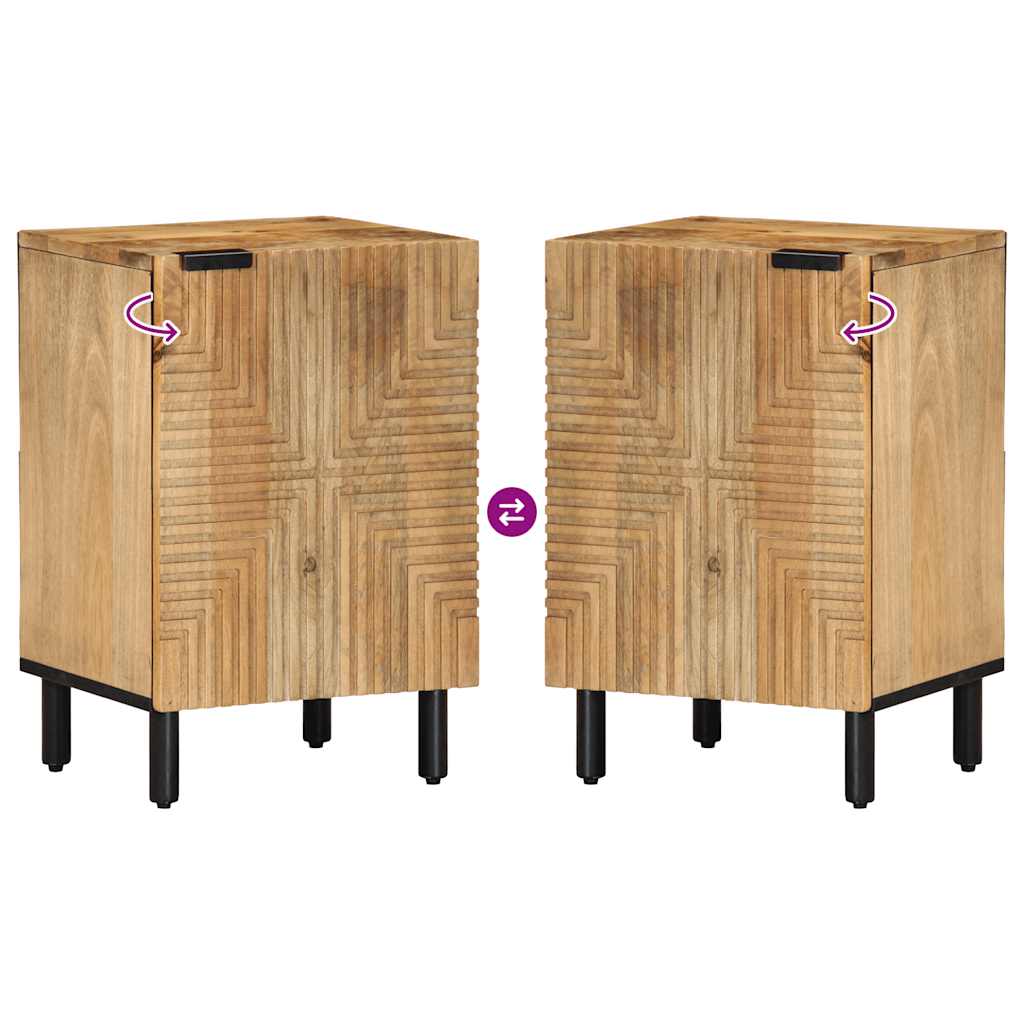 vonios spintelė ruda 38x33,5x58 cm medžio masyvo mango