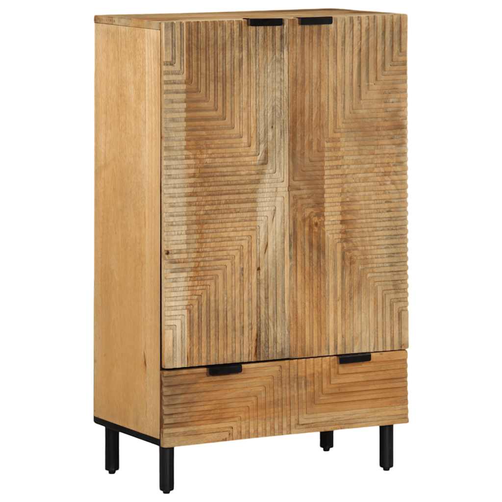 Highboard Brown 60x33x100 cm Masyvo medžio mango
