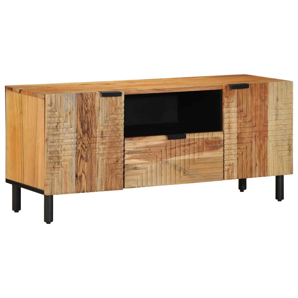 TV kabinetas 105x33,5x46 cm iš kietos akacijos medienos