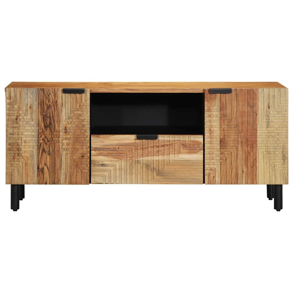 TV kabinetas 105x33,5x46 cm iš kietos akacijos medienos